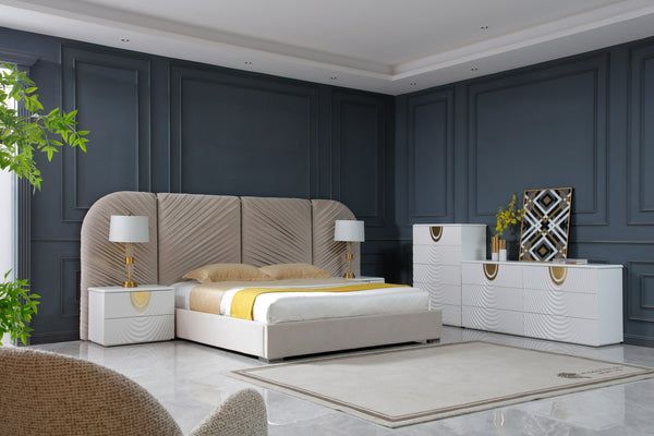 J1869-D Sample White + Gold Dresser