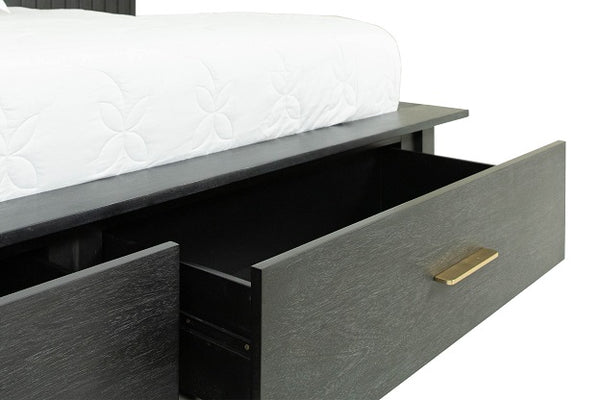 Modrest Manchester Contemporary Platform Dark Grey Queen Bed Model VGWD-HLF2-BED-Q