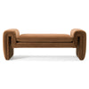 Divani Casa Bentley Modern Brown Velvet Bench Model VGAH-AG146-OT-BRN