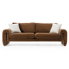 Divani Casa Bentley Modern Brown Velvet Sofa Model VGAH-AG146-3-BRN