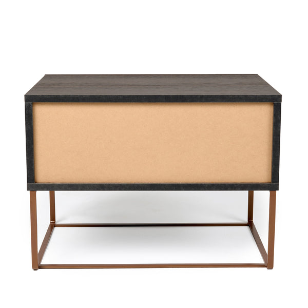 Nova Domus Benzon Italian Modern Dark Rovere Nightstand Model VGACBENZON-NS