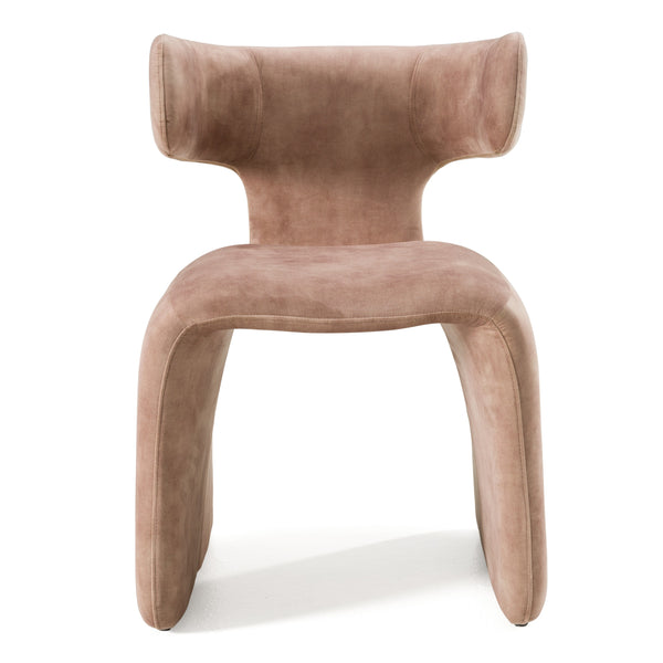 Modrest Bergman Modern Light Brown Velvet Dining Chair Model VGEU-MC-7513CH-BRN