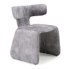 Bergman Modern Grey-Blue Velvet Dining Chair