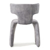 Bergman Modern Grey-Blue Velvet Dining Chair