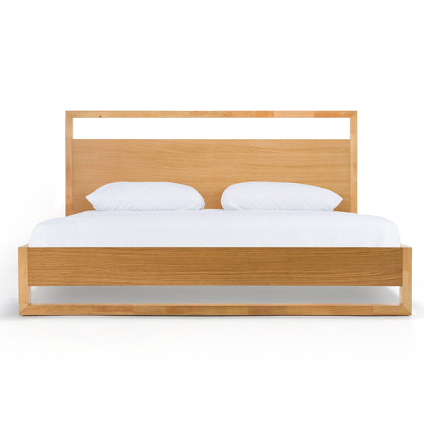 California King Nova Domus Berlin Modern Natural Oak Bed Model VGMA-BR-92-BED-NAT-CK