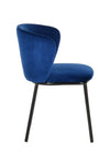 Modrest Bessie Modern Blue Velvet Dining Chair (Set Of 2) Model VGFH139131-BLU-DC