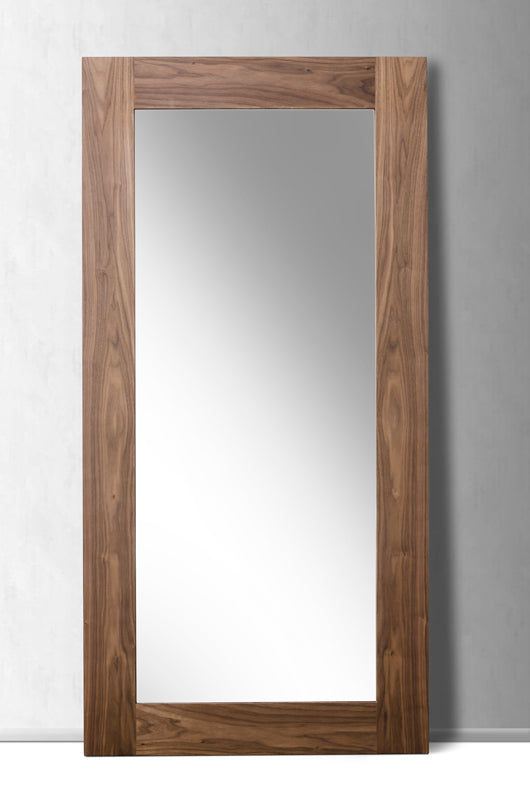 Modrest Beth Mid Century Walnut Floor Mirror Model VGBBSP924-WAL