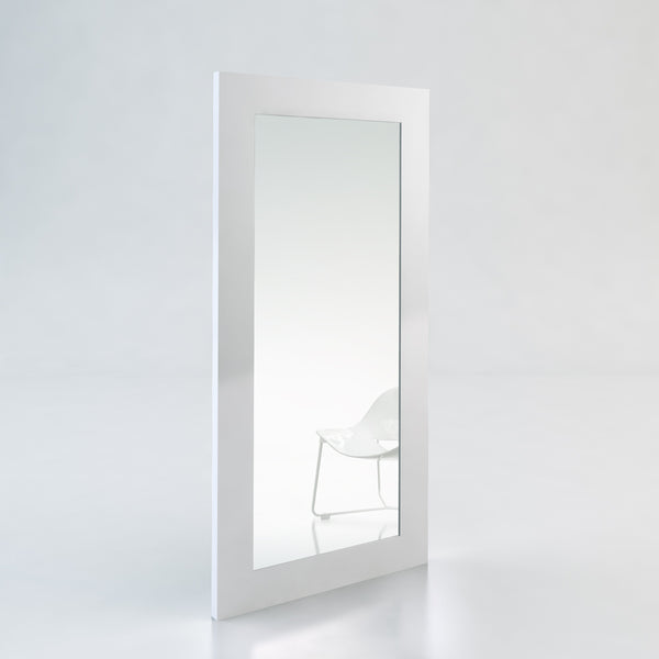 Modrest Beth Modern White Floor Mirror Model VGBB702R-WHT-MIR