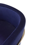 Modrest Betsy Modern Navy Blue Velvet & Gold Kids Chair Model VGZAS011-NVY-KDS-BLU-CH