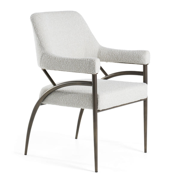 Modrest Betty Modern Off White Fabric & Bronze Dining Chair Model VGGA-6264CH-1-OFF