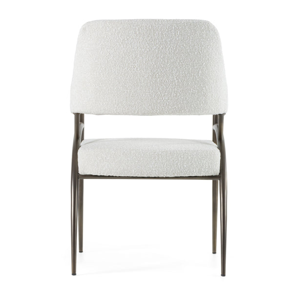 Modrest Betty Modern Off White Fabric & Bronze Dining Chair Model VGGA-6264CH-1-OFF