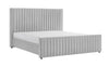 Queen Modrest Beverly Modern Grey Velvet Bed Model VGJYJY-653-XGRY-BED-Q