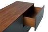 Modrest Weylyn Mid Century Charcoal Grey & Walnut Buffet Model VGMABH-374