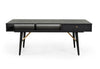 Modrest Billy Modern Black Oak & Gold Coffee Table Model VGDWJ5705