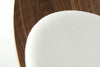 Modrest Warren Mid Century White & Walnut Accent Chair Model VGBNBLS-01WL-WHT