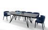 Modrest Bobby Modern Black Ceramic Extendable Dining Table Model VGYF-DT8936-BLK-DT