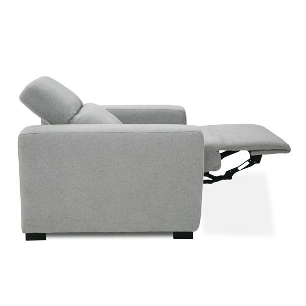 Divani Casa Bode Modern Grey Fabric Recliner Chair Model VGMB-R211-P1-CHR-M31