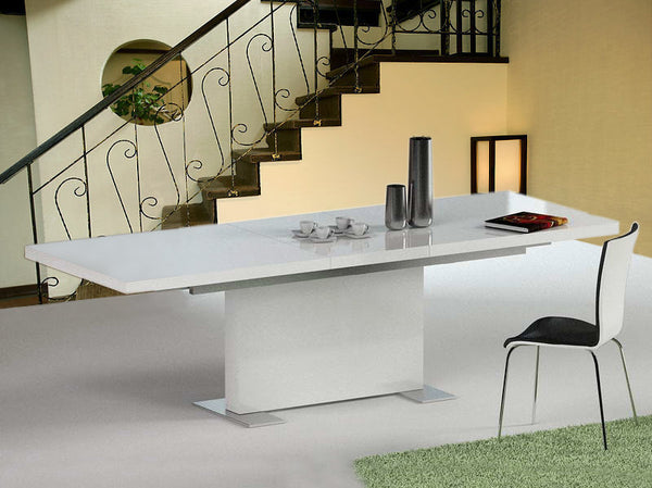 Modrest Bono "T" Modern White Extendable Dining TableModel VGGU-BONO2