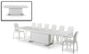 Modrest Bono "T" Modern White Extendable Dining TableModel VGGU-BONO2