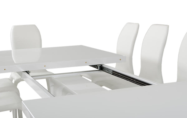 Modrest Bono "T" Modern White Extendable Dining TableModel VGGU-BONO2