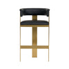 Modrest Boswell Modern Black & Matte Gold Barstool Model VGRH-RHS-BS-158-BLKGLD