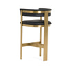 Modrest Boswell Modern Black & Matte Gold Barstool Model VGRH-RHS-BS-158-BLKGLD
