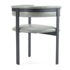 Boswell Modern Grey Faux Leather + Black Dining Chair