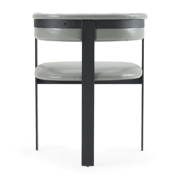 Modrest Boswell Modern Grey Faux Leather & Black Dining Chair Model VGRH-RHS-DC-158-GRYBLK