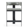 Modrest Boswell Modern Grey Faux Leather & Black Counter Chair Model VGRH-RHS-CS-158-GRYBLK