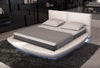 Queen Sferico Modern Eco Leather Bed With Led Lights Model VGINSFERICO-Q