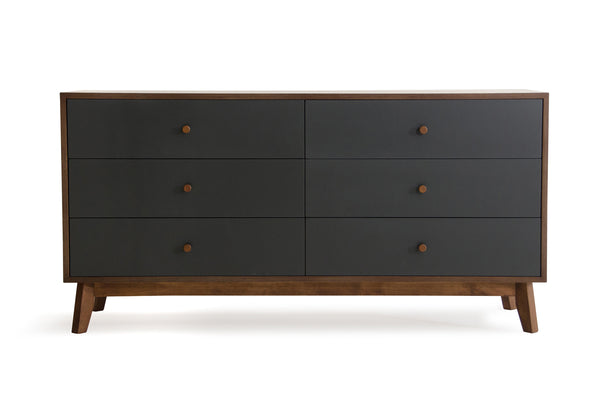 Nova Domus Dali Mid Century Grey & Walnut Dresser Model VGMABR-31-DRS