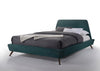 Eastern King Modrest Lewis Mid Century Modern Teal & Walnut Bed Model VGMABR-36-BED-EK