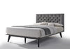 Eastern King Modrest Gibson Modern Grey Fabric Bed Model VGMABR-54-BED-EK
