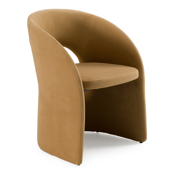 Brea Modern Tan Fabric Dining Chair