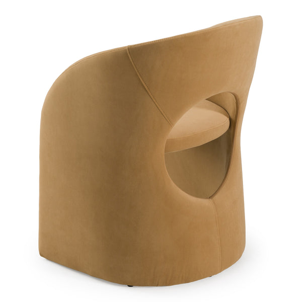 Brea Modern Tan Fabric Dining Chair