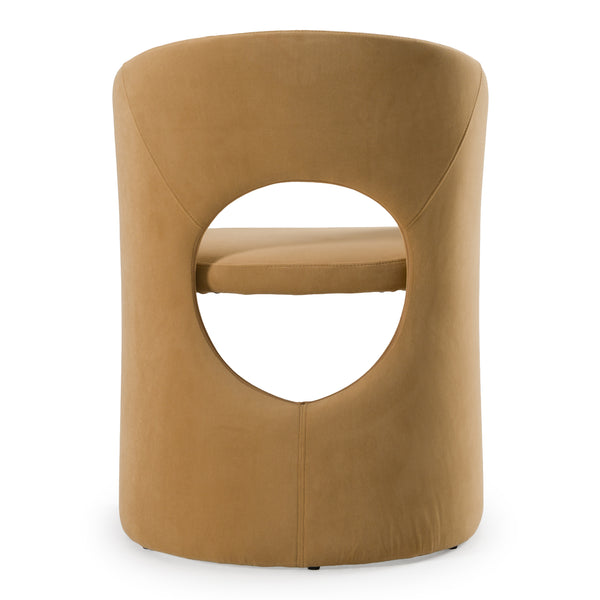 Brea Modern Tan Fabric Dining Chair
