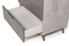 Bronx Italian Modern Faux Concrete & Grey Chest
