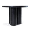 Modrest Bruni Modern Black Concrete Round Dining Table Model VGGR-623810-BLK