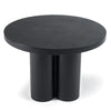 Modrest Bruni Modern Black Concrete Round Dining Table Model VGGR-623810-BLK