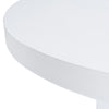 Bruni Modern White Concrete Round Dining Table