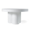 Modrest Bruni Modern White Concrete Coffee Table Model VGGR-623840-WHT