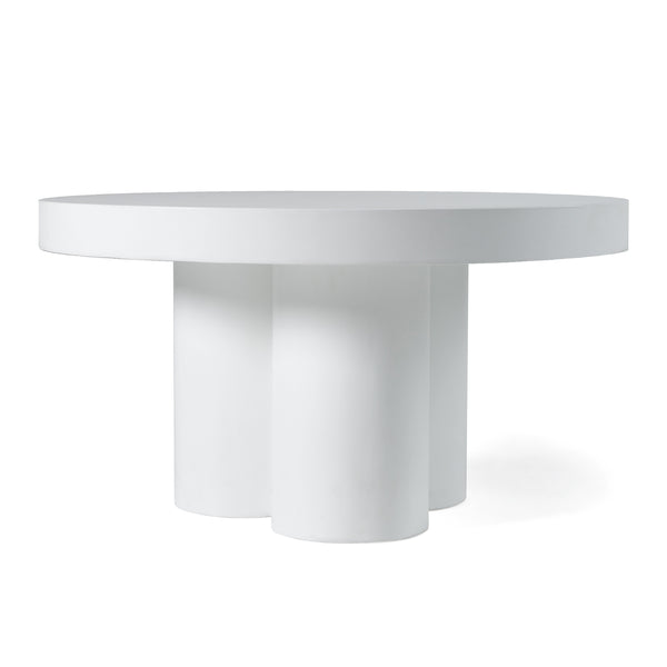 Modrest Bruni Modern White Concrete Coffee Table Model VGGR-623840-WHT