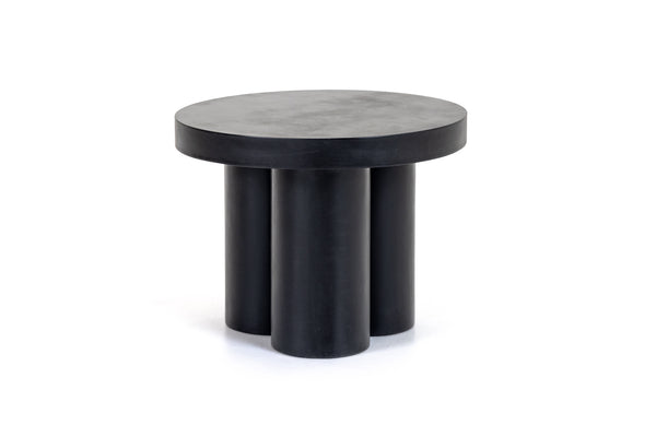 Modrest Bruni Modern Black Concrete End Table Model VGGR-623860-BLK