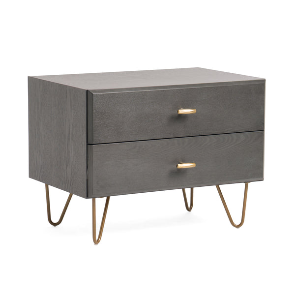 Modrest Bryan Modern Grey Nightstand Model VGMABR-82-GREY-NS