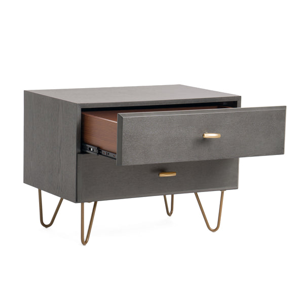 Modrest Bryan Modern Grey Nightstand Model VGMABR-82-GREY-NS