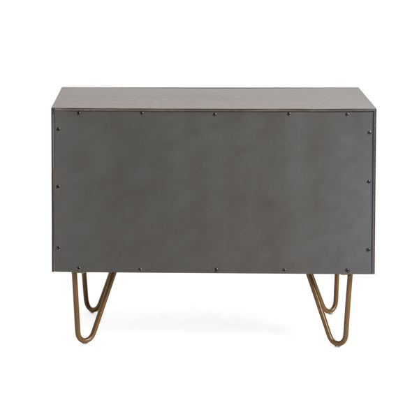 Modrest Bryan Modern Grey Nightstand Model VGMABR-82-GREY-NS