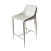 Modrest Halo Modern Ivory Saddle Leather Counter Stool Model VGYF-BS1113-I