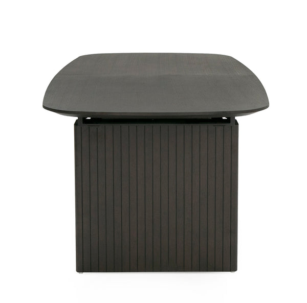 Modrest Calhoun Modern Smoked Oak Extendable Dining Table Model VGDWJ3572-BRN-DT