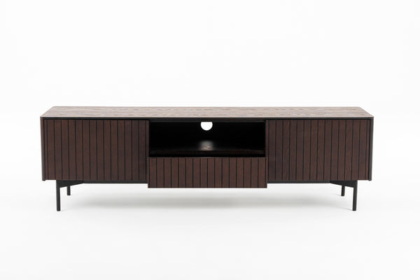 Modrest Calhoun Modern Smoked Ash Tv Stand Model VGDWJ9737-BRN-TV