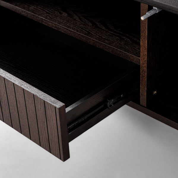 Calhoun Modern Smoked Ash TV Stand